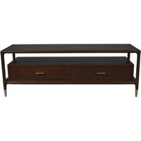 Product photograph of Lafe Walnut 2 Drawer Tv Unit from Choice Furniture Superstore