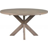 Product photograph of Bergerac Oak 140cm Round Dining Table - 6 Seater from Choice Furniture Superstore