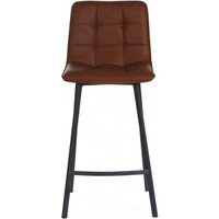 Product photograph of 2 X Laketon Pu Vintage Cognac Counter Stool from Choice Furniture Superstore