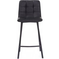 Product photograph of 2 X Laketon Pu Vintage Black Counter Stool from Choice Furniture Superstore