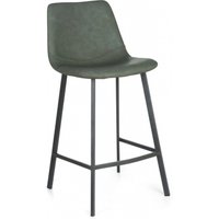 Product photograph of 2 X Ryan Vintage Green Pu Counter Stool from Choice Furniture Superstore