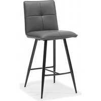 Product photograph of 2 X Poth Pu Grey Counter Stool from Choice Furniture Superstore