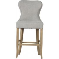 Product photograph of 2 X Ivins Grey Button Back Piping Counter Stool from Choice Furniture Superstore