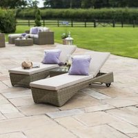 Product photograph of Maze Winchester Rattan Sunlounger Set from Choice Furniture Superstore