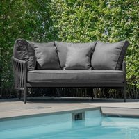 Product photograph of Maze Milan Charcoal Fabric Daybed from Choice Furniture Superstore
