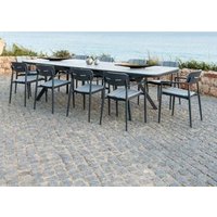 Product photograph of Alexander Rose Rimini Wood 10-12 Seater Extending Dining Table from Choice Furniture Superstore