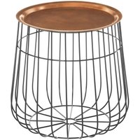 Product photograph of Bridgton Copper Round Tray Table from Choice Furniture Superstore