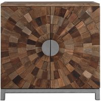 Product photograph of Villisca Elm Wood Industrial 2 Door Large Cabinet from Choice Furniture Superstore