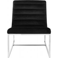 Product photograph of Emporia Black Velvet Fabric Cocktail Chair from Choice Furniture Superstore