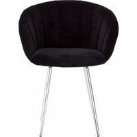 Product photograph of Emporia Black Velvet Fabric Dining Chair from Choice Furniture Superstore