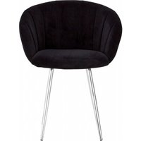 Product photograph of Emporia Black Velvet Dining Chair from Choice Furniture Superstore