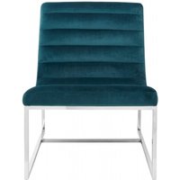 Product photograph of Emporia Teal Velvet Fabric Cocktail Chair from Choice Furniture Superstore