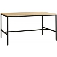 Product photograph of Stockholm Natural And Oak Dining Table 140cm Seats 6 Diners Rectangular Top from Choice Furniture Superstore