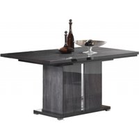 Product photograph of Augusta Italian Grey Oak Effect 6-8 Seater Extending Pedestal Dining Table from Choice Furniture Superstore