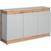 Product photograph of Buena Grey 3 Door Sideboard - 150cm from Choice Furniture Superstore