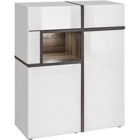 Product photograph of Austin White Gloss Display Cabinet from Choice Furniture Superstore