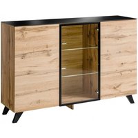 Product photograph of Avondale Oak Effect 150cm Medium 3 Door Sideboard from Choice Furniture Superstore