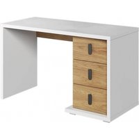 Product photograph of Emily Oak Effect 3 Drawer Desk from Choice Furniture Superstore