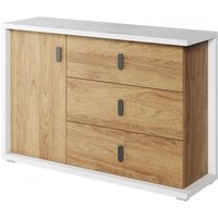Product photograph of Emily Oak Effect 135cm Medium Sideboard from Choice Furniture Superstore