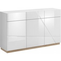 Product photograph of Sagu White Gloss 150cm Medium Sideboard from Choice Furniture Superstore