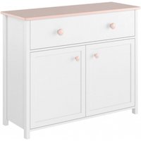 Product photograph of Freya White 110cm Small 2 Door Sideboard from Choice Furniture Superstore