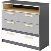 Product photograph of Florence Graphite 3 Drawer Chest from Choice Furniture Superstore