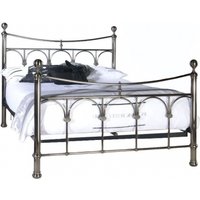 Product photograph of Limelight Gamma Antique Nickel Metal Bed from Choice Furniture Superstore