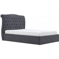 Product photograph of Limelight Rosa Dark Grey Fabric Ottoman Bed - Sizes Available from Choice Furniture Superstore
