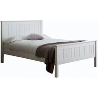 Product photograph of Limelight Taurus White High Footend Wooden Bed - Sizes Available from Choice Furniture Superstore