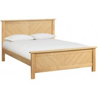 Product photograph of Kenji Oak Bed - Comes In Double King And Queen Size from Choice Furniture Superstore
