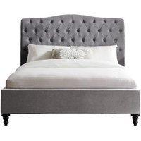 Product photograph of Limelight Rosa Light Grey Fabric Bed - Sizes Available from Choice Furniture Superstore