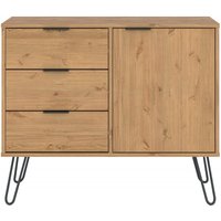 Product photograph of Augusta Pine 90cm Small Sideboard With Hairpin Legs from Choice Furniture Superstore