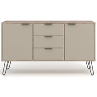 Product photograph of Augusta Driftwood Medium Sideboard With Hairpin Legs - 2 Doors from Choice Furniture Superstore