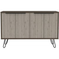 Product photograph of Nevada Grey Oak Effect Medium Sideboard With Hairpin Legs from Choice Furniture Superstore