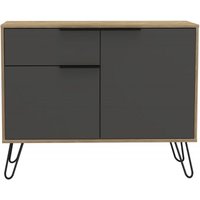 Product photograph of Vegas Grey Small Sideboard With Hairpin Legs from Choice Furniture Superstore