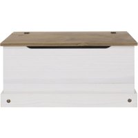Product photograph of Corona White Mexican Pine Storage Trunk from Choice Furniture Superstore
