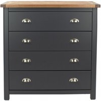 Product photograph of Dunkeld Blue 4 Drawer Chest from Choice Furniture Superstore