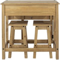 Product photograph of Corona Pine Mexican Drop Leaf Table With 2 Stools from Choice Furniture Superstore