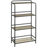 Product photograph of Teknik Boulevard Cafe Tempered Glass Bookcase from Choice Furniture Superstore