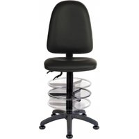 Product photograph of Teknik Deluxe Draughter Ergo Twin Balck Pu Chair from Choice Furniture Superstore