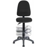 Product photograph of Teknik Deluxe Draughter Ergo Twin Fabric Chair - Comes In Black And Blue from Choice Furniture Superstore