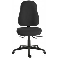 Product photograph of Teknik Ergo Comfort Black Fabric High Back Executive Adjustable Swivel Office Chair from Choice Furniture Superstore
