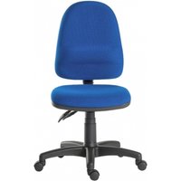 Product photograph of Teknik Ergo Twin Fabric Adjustable Swivel Office Chair - Comes In Black And Blue from Choice Furniture Superstore