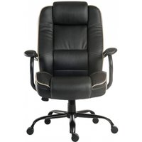 Product photograph of Teknik Goliath Duo Leather Office Chair - Comes In Black Cream And Blue Options from Choice Furniture Superstore