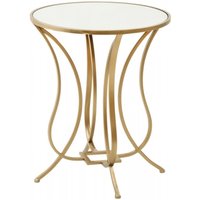 Product photograph of Apex Gold Metal And Clear Glass Square End Table from Choice Furniture Superstore