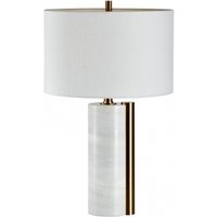 Product photograph of Mindy Brownes Danzon White Brass Table Lamp from Choice Furniture Superstore
