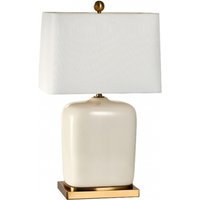 Product photograph of Mindy Brownes Nevaeh White And Cream Ceramic Table Lamp from Choice Furniture Superstore