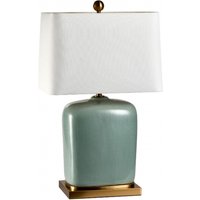 Product photograph of Mindy Brownes Harmony White And Teal Table Lamp from Choice Furniture Superstore