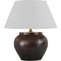 Product photograph of Mindy Brownes Orna White And Brown Table Lamp from Choice Furniture Superstore