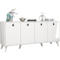 Product photograph of Elias White 4 Door Large Sideboard from Choice Furniture Superstore